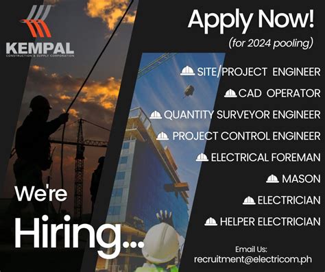 kempal construction & supply corporation|APPLY NOW! .